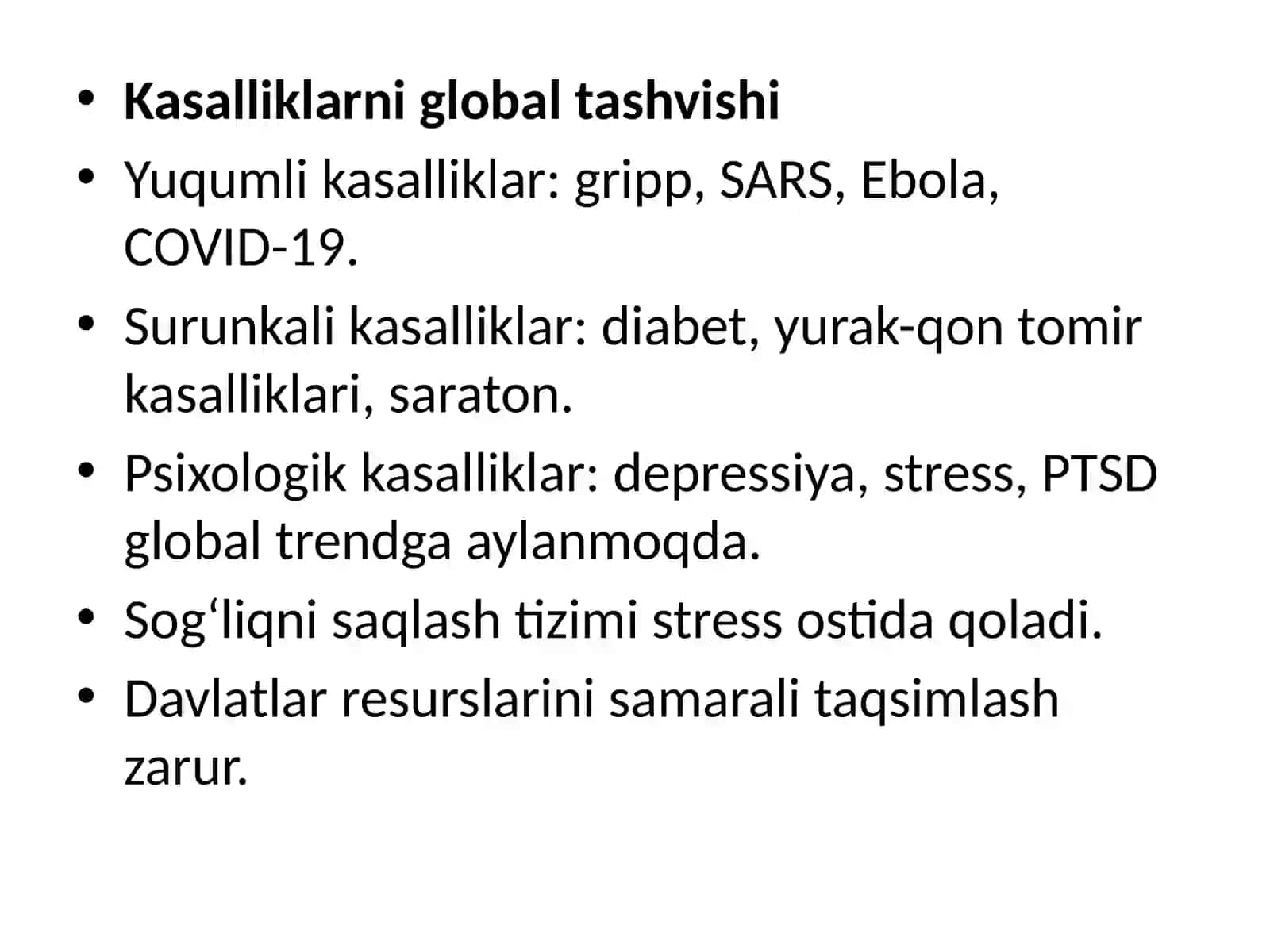 Global kasalliklar 2