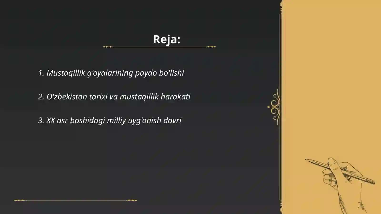 O'zbekistonda Mustaqillik g'oyalarining tarixiy asoslari 2