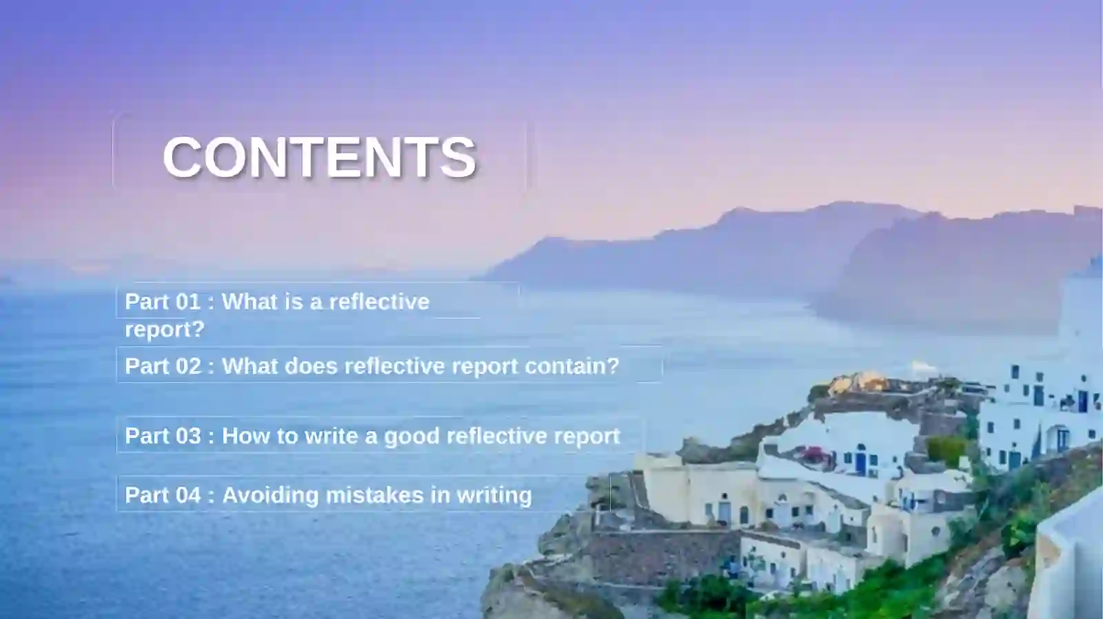 REFLECTIVE REPORT 2