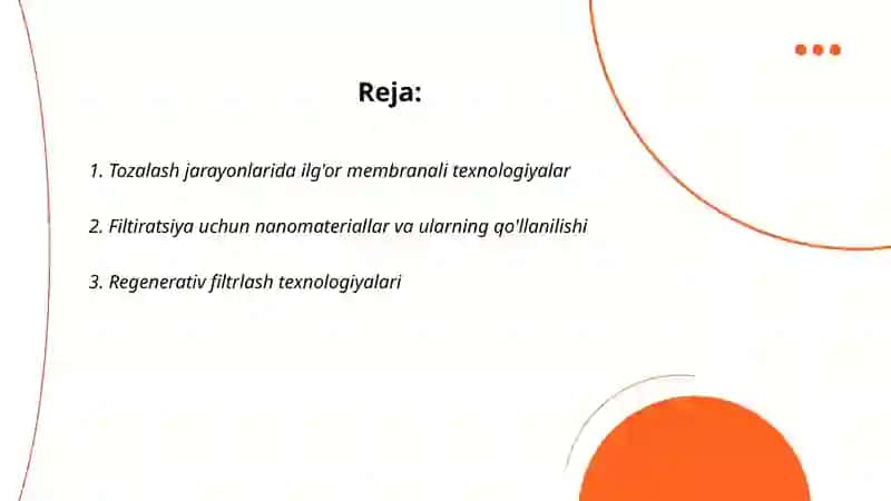Ilg'or membranali texnologiyalar 2