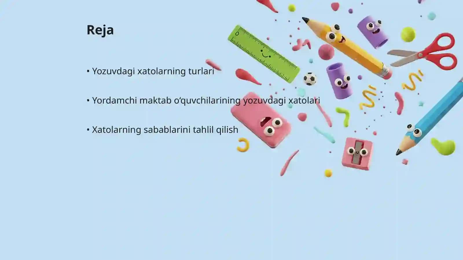 Yordamchi maktab o‘quvchilari tomonidan yozuvda yoʻl qo'yiladigan xatolarni tavsiflang 2
