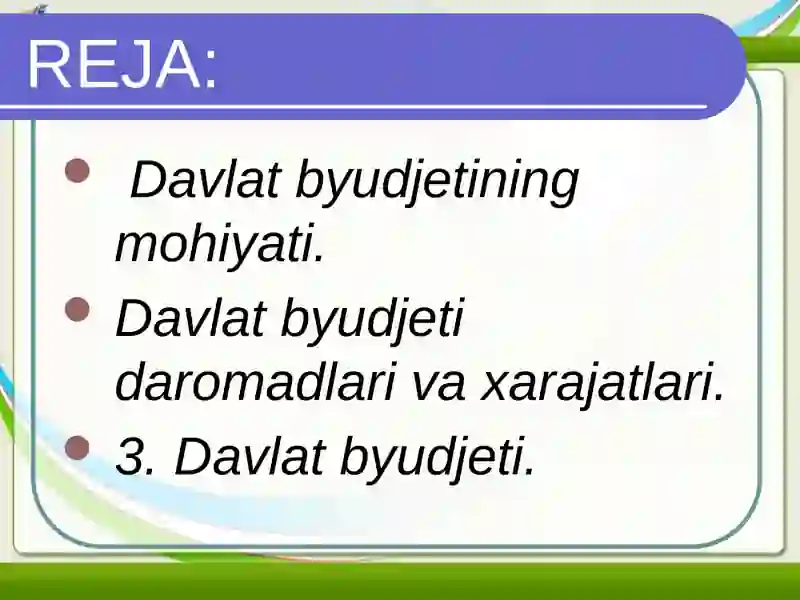 O'zbekiston davlat byudjeti 2