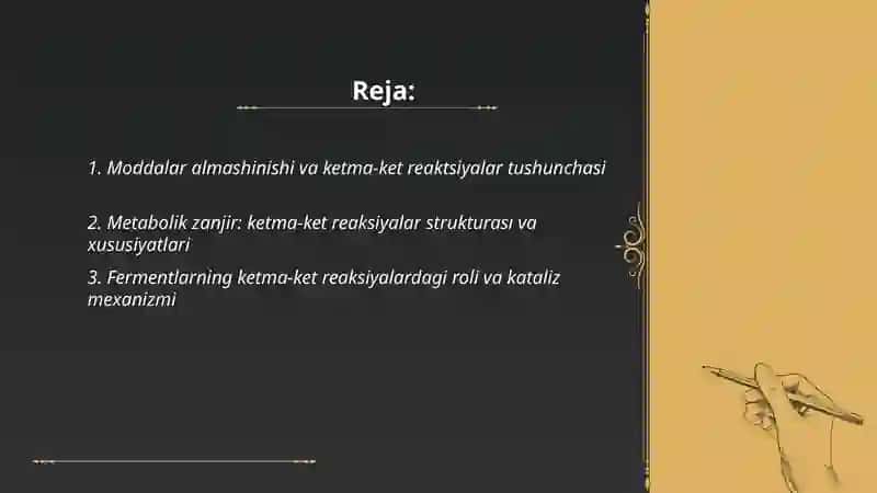 Moddalar almashinishi va ketma‑ket reaktsiyalar tushunchasi 2