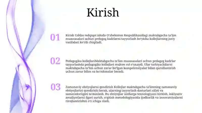 Pedagogik Maktabgacha Ta'lim Muassasalari Uchun Kollejlarining Dolzarb Vazifalari 2