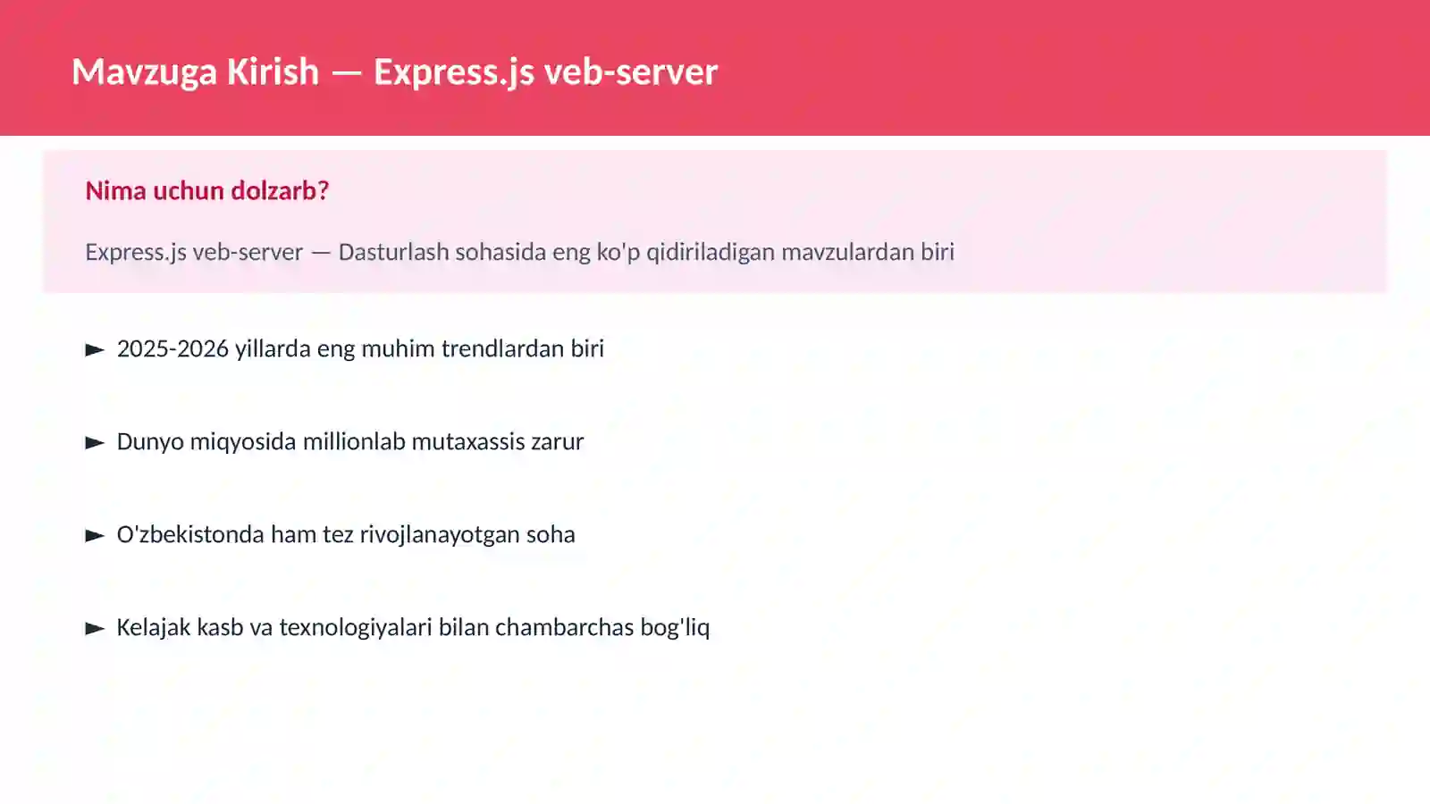 Express.js veb-server 2
