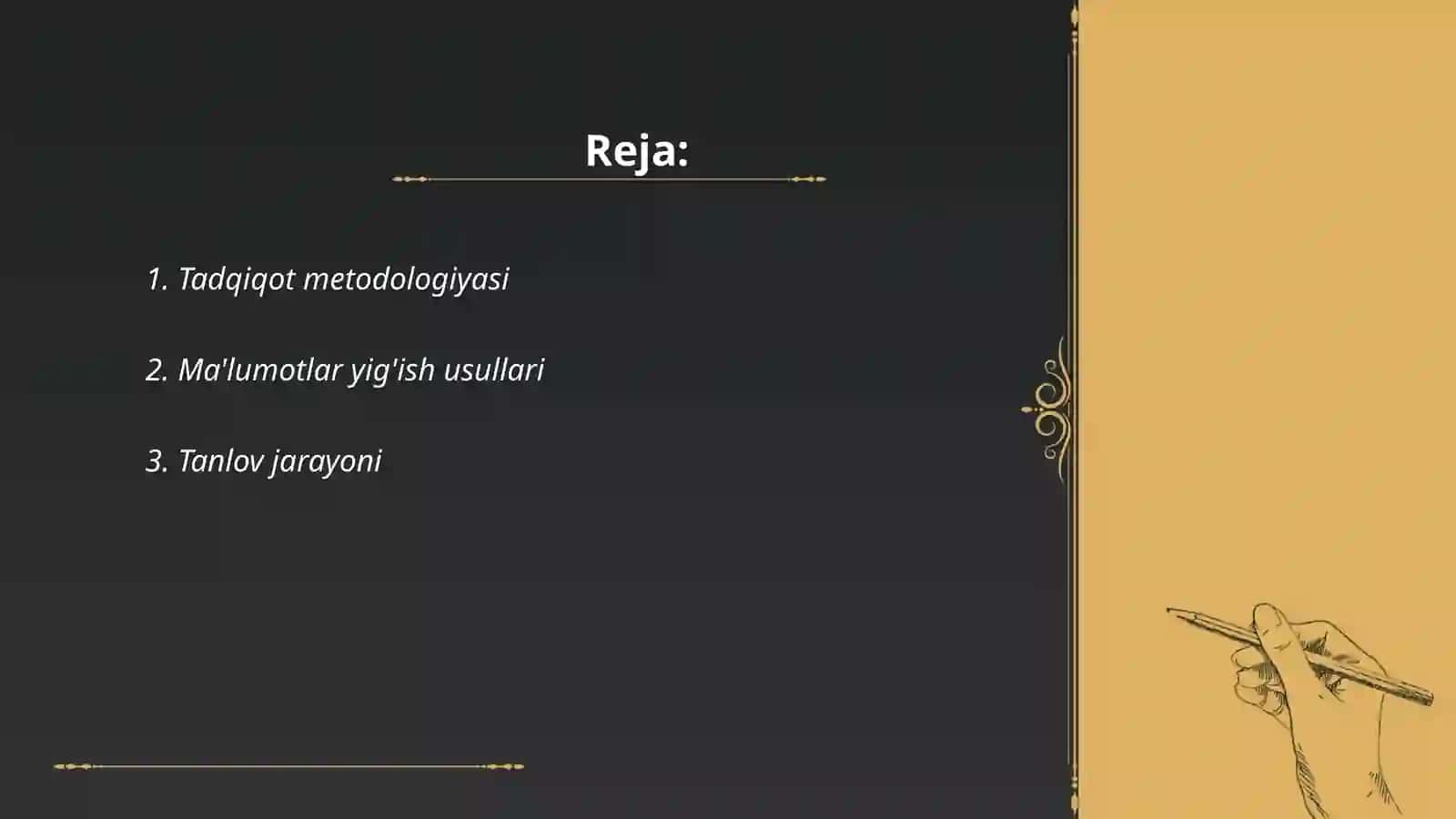 Tadqiqot natijalari tahlili va xulosasi 2
