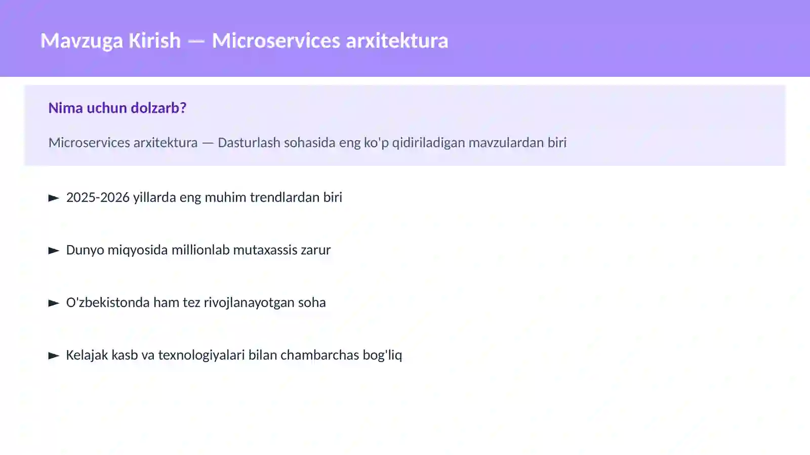 Microservices arxitektura 2