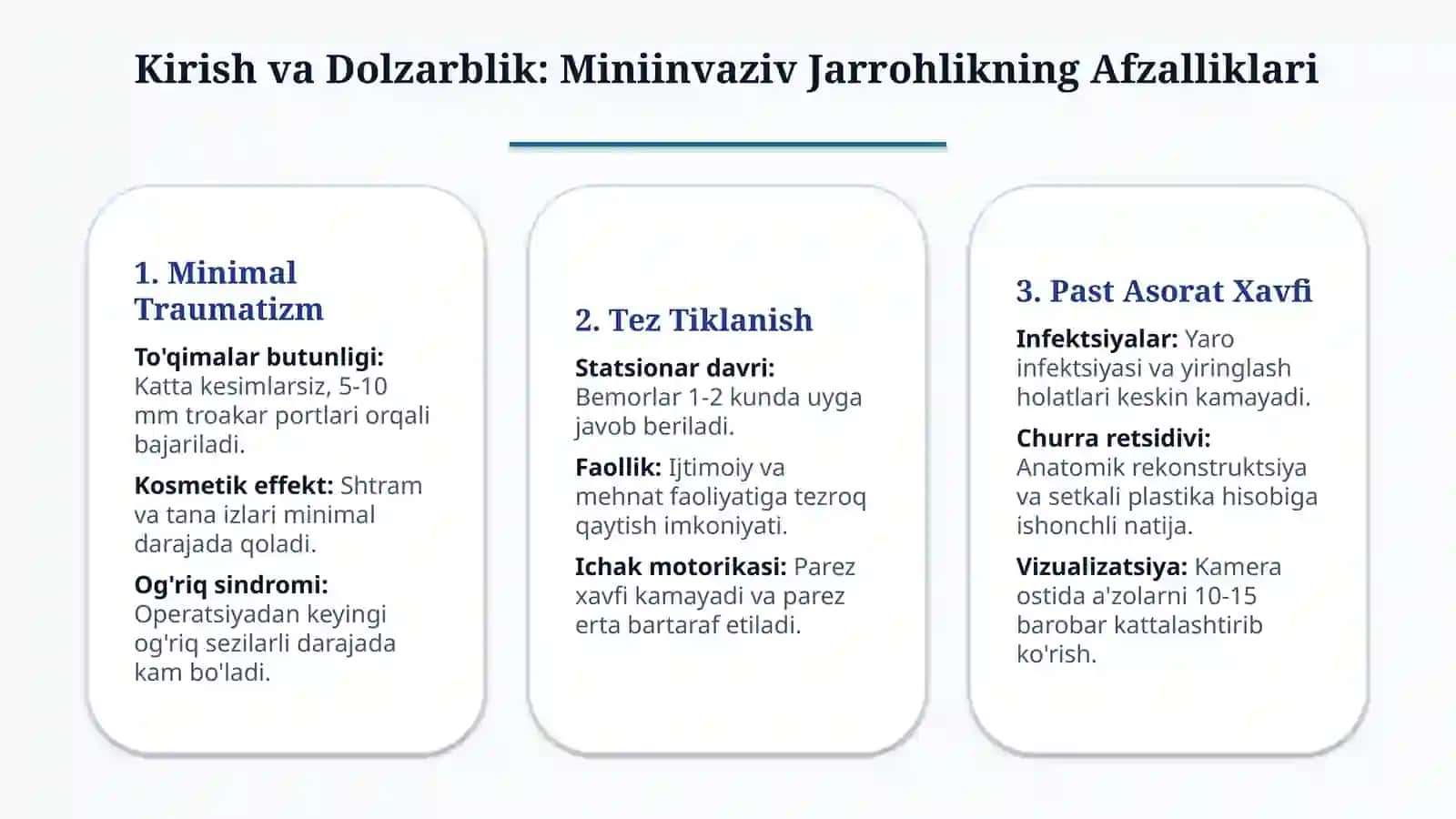 Laparoskopik appendektomiya va qorin churralari — 15 slayd 2