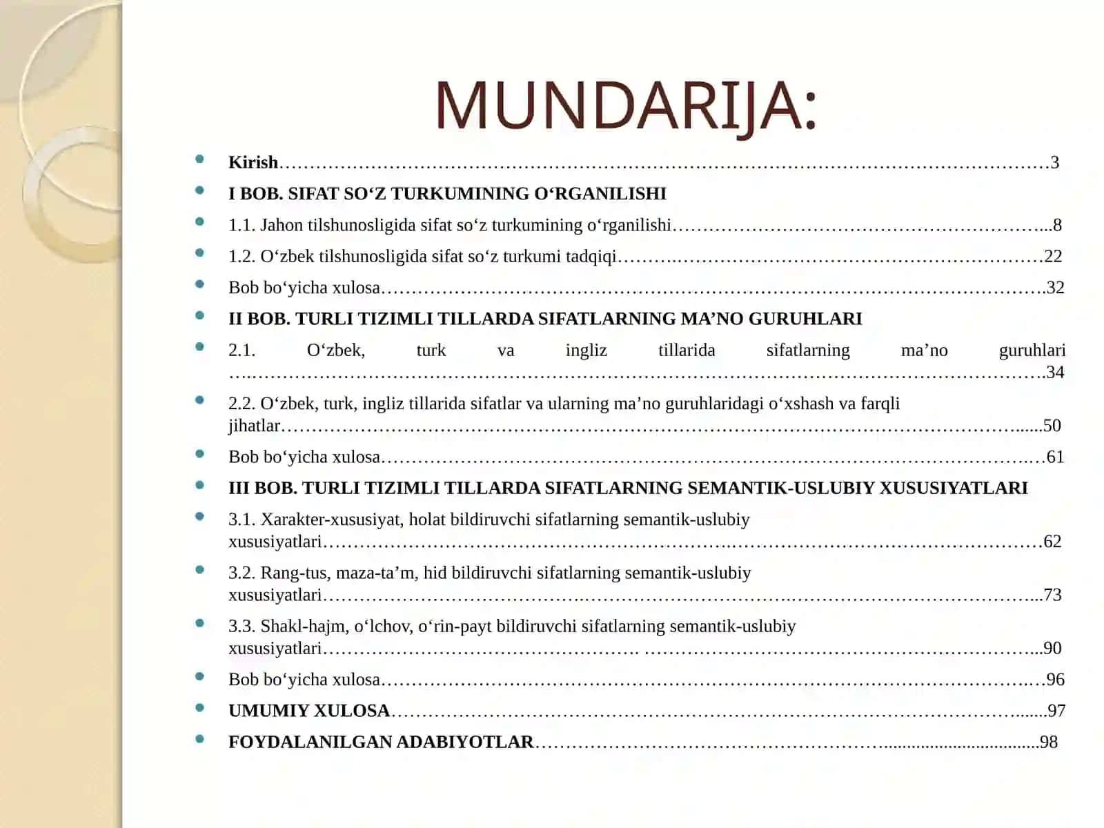 TURLI TIZIMLI TILLARDA SIFATLARNING SEMANTIK-FUNKSIONAL XUSUSIYATLARI 2