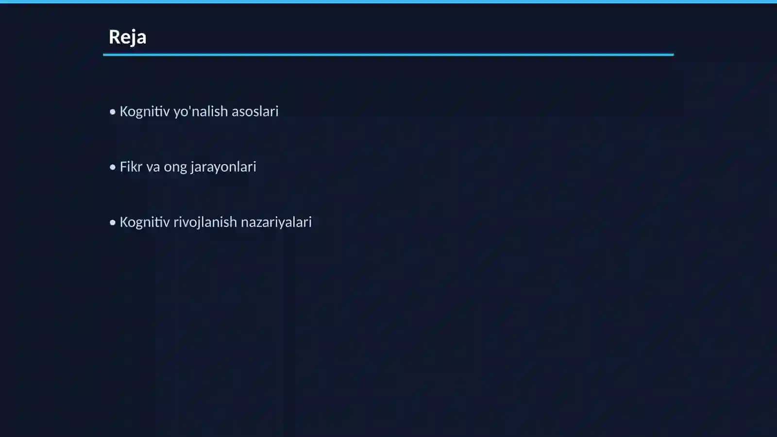 Kognitiv yo'nalish 2