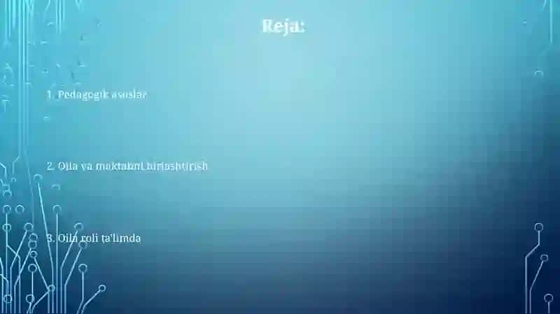 Pedagogik mahorat asoslari va uning tarkibiy qisimlari.Oila tarbiyasi 2