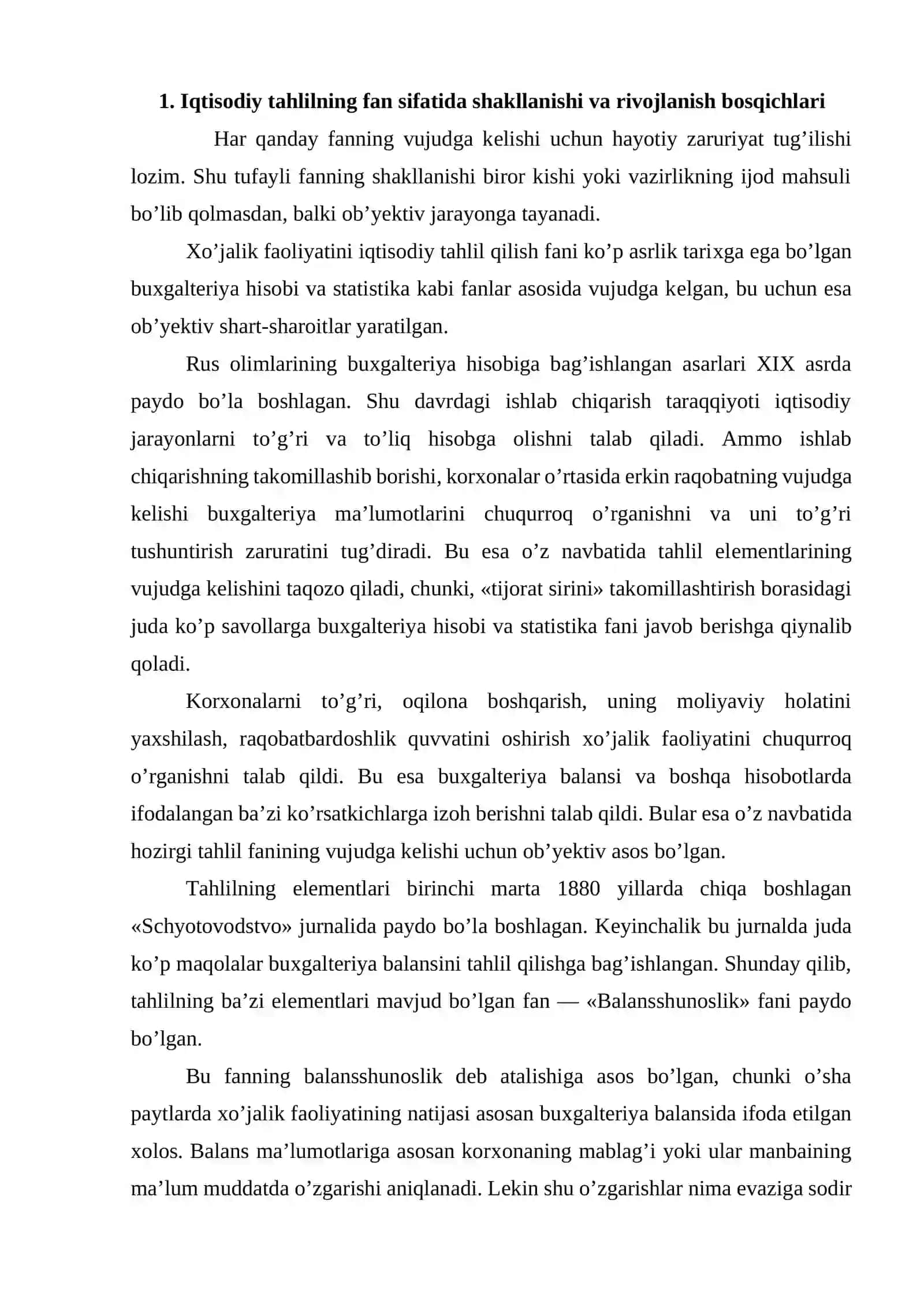 Iqtisodiy tahlilning nazariy asoslari 2