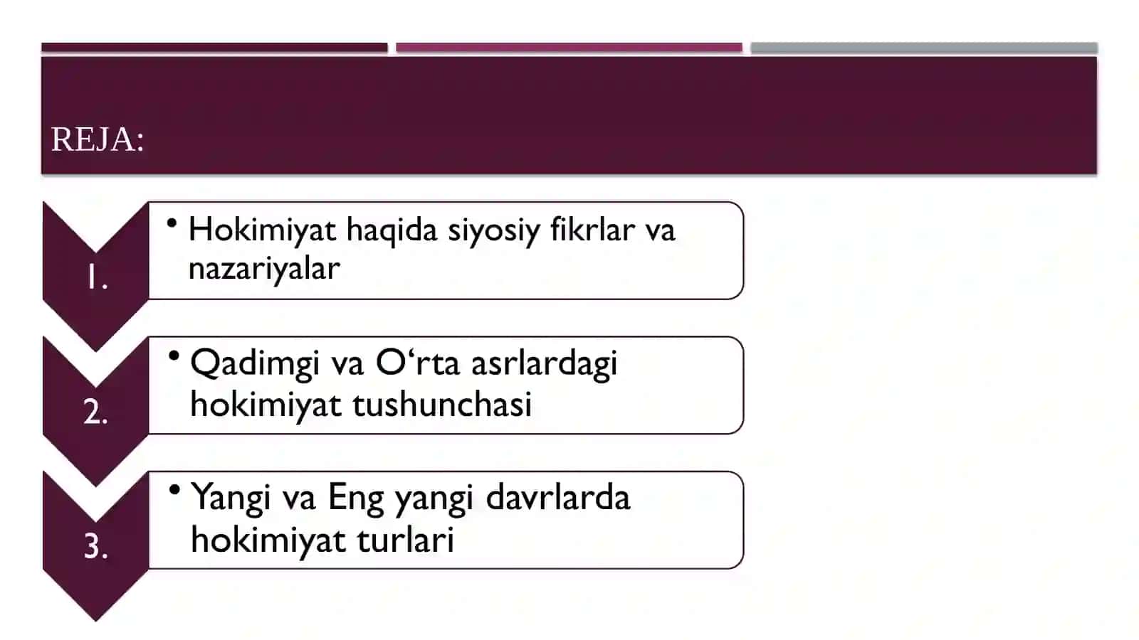 Hokimiyat haqida Qadimgi davrlardan to hozirgi kungacha 2