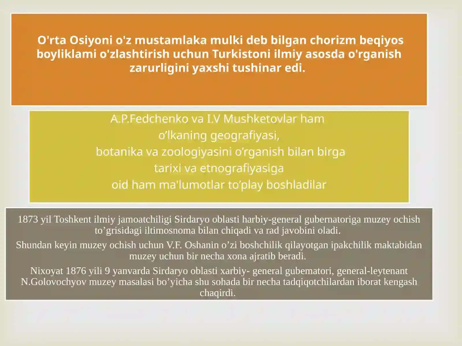 O'zbekiston muzeylari tarixi 2