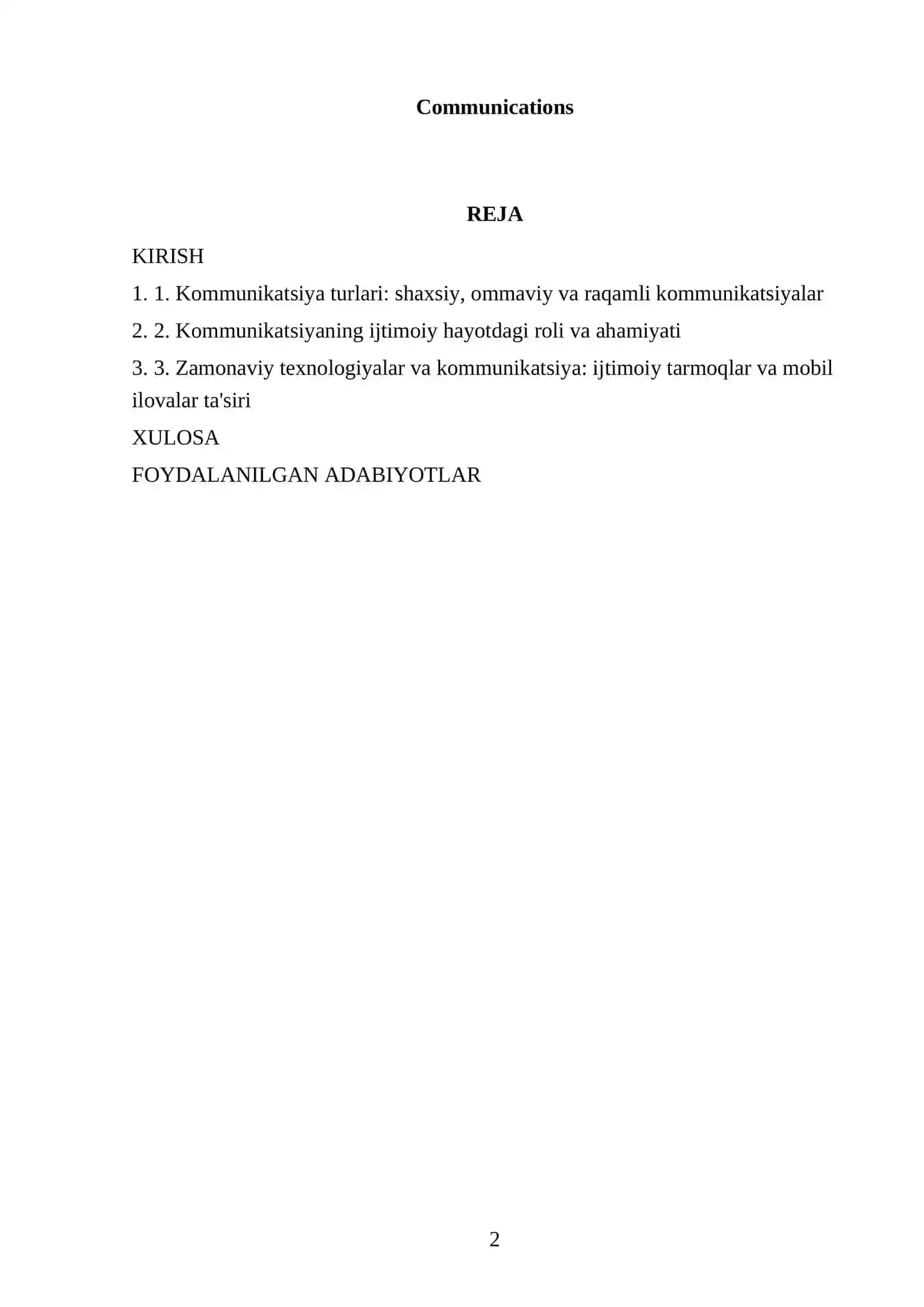Nodirning Dinshunoslik Fanidan Tayyorlagan Referati 2