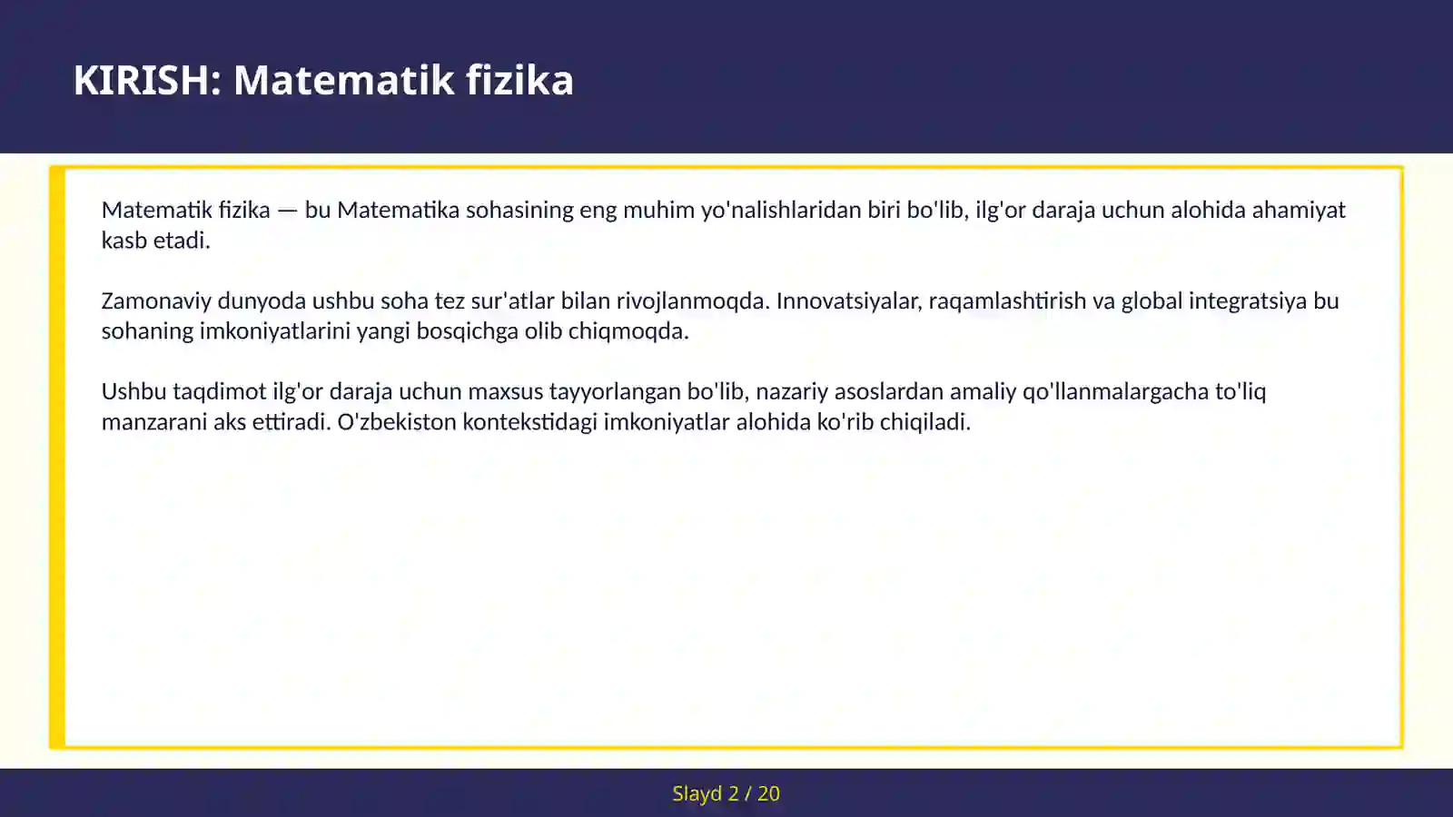 Matematik fizika 2