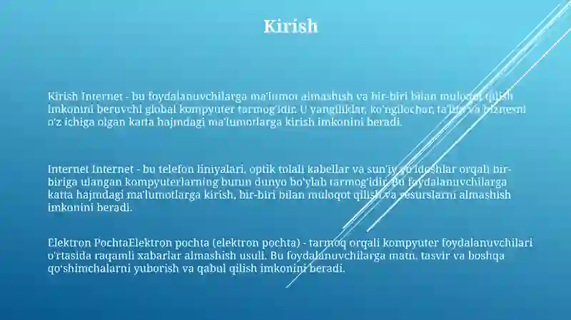 Internet Va Elektron Pochta 2