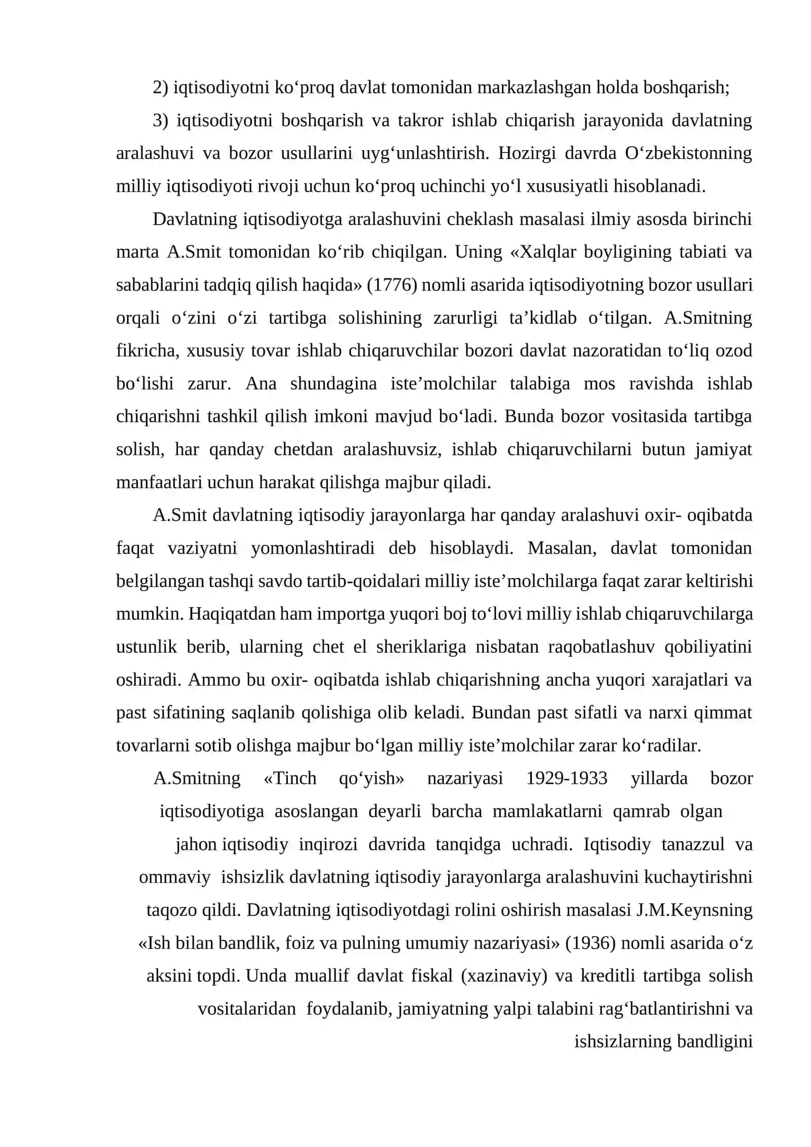 BOZOR IQTISODIYOTINI TARTIBGA SOLISHDA DAVLATNING ROLI 2