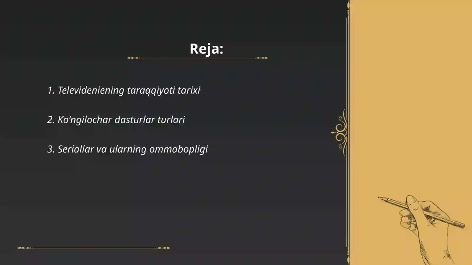 Televidenie-koʻngilochar sanoat sifatida 2