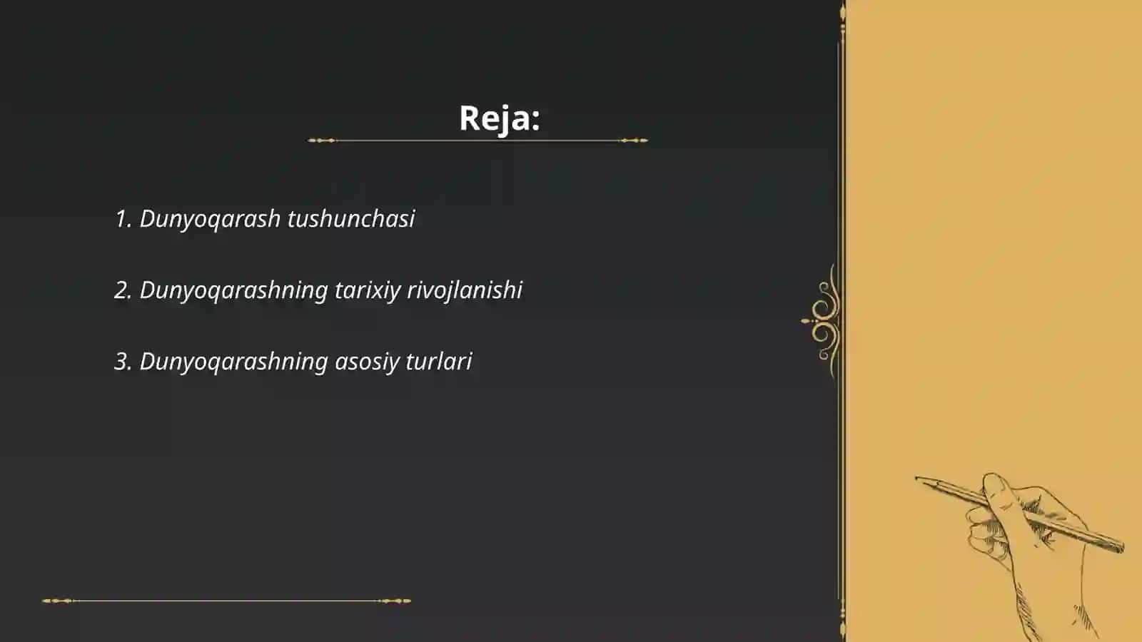 Dunyoqarashning mohiyati, tuzilishi va asosiy funksiyalari 2