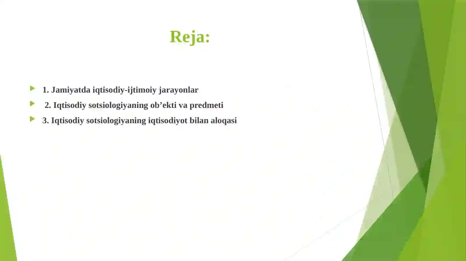 Iqtisod sotsiologiyasining predmeti va obyekti 2