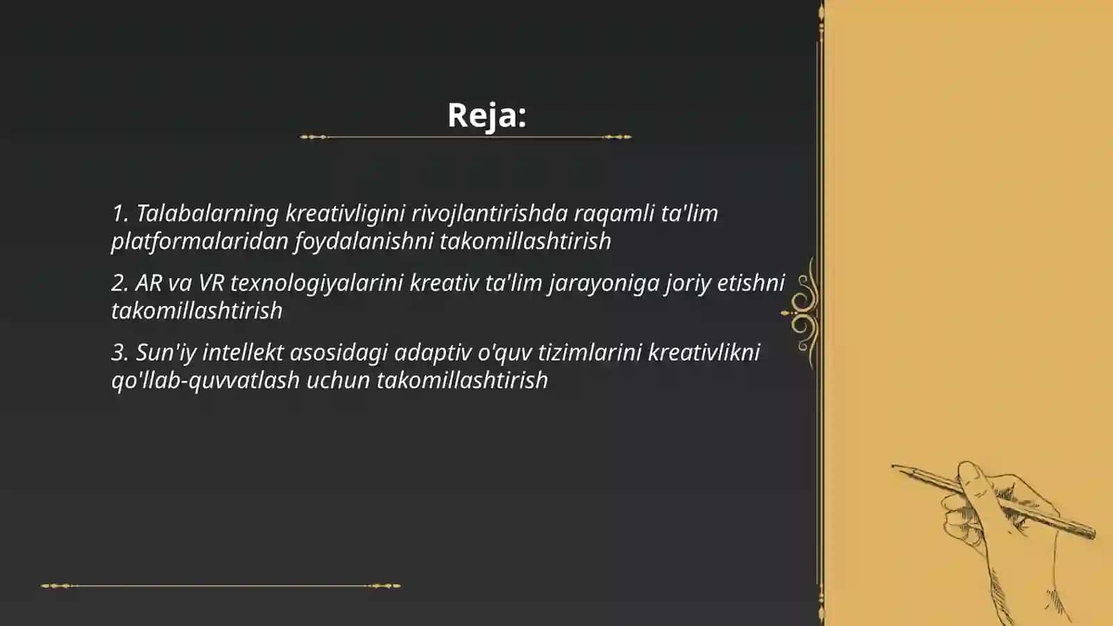 Talabalarning kreativligini rivojlantirishda innovatsiyalardan foydalanishni takomillashtirish 2
