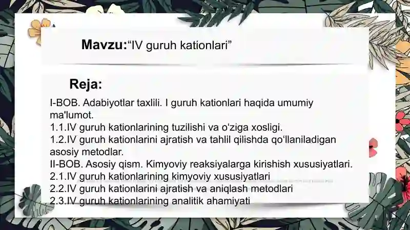 Analitik kimyo kursi 2