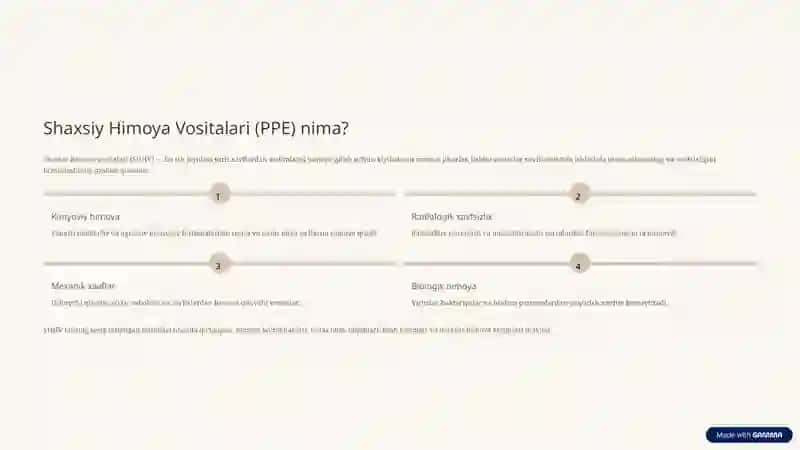 Shaxsiy himoya vositalari 2
