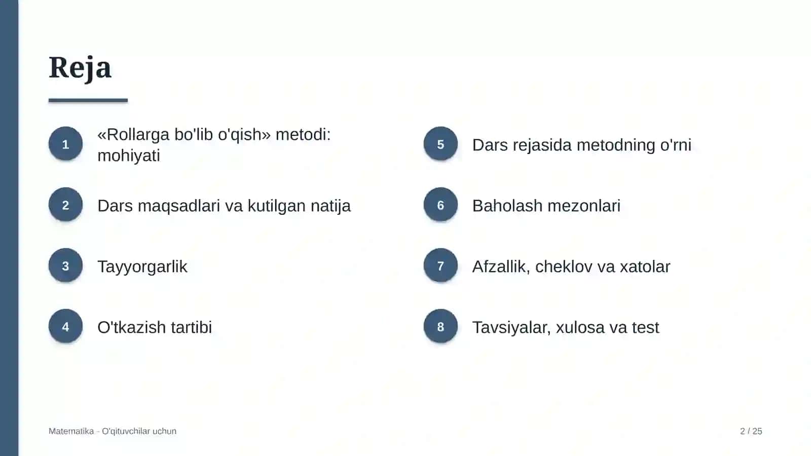 matematika darslarida rollarga bo'lib o'qish metodidan foydalanish 5548 2