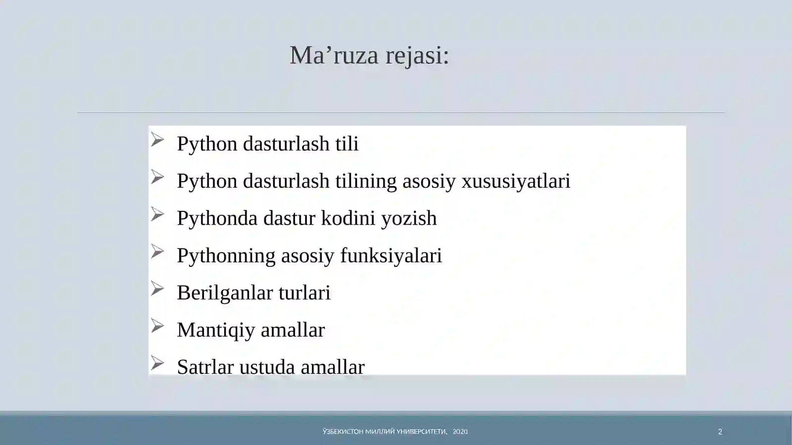 Pythondasturlashtili 2