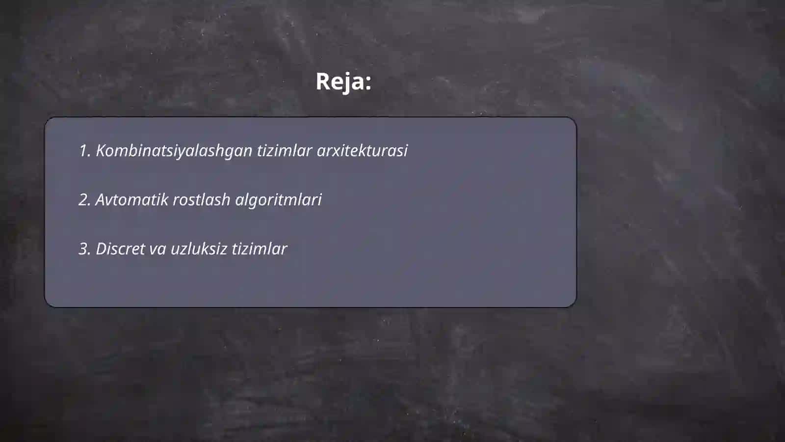 Kombinatsiyalashgan va avtomatik rostlash tizimlarining tuzilishi 2