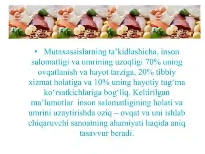Oziq-ovqat mahsulotlarining to'la sifatliligini tekshirishning uslubiy asoslari 2