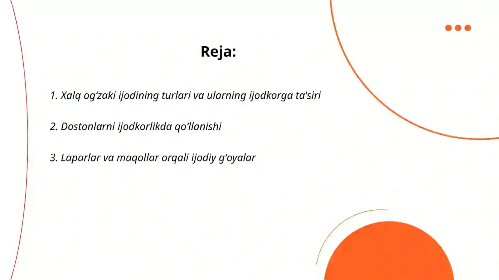 Individual ijodkorning xalq ogʻzaki ijodidan foydalanish mahorati 2