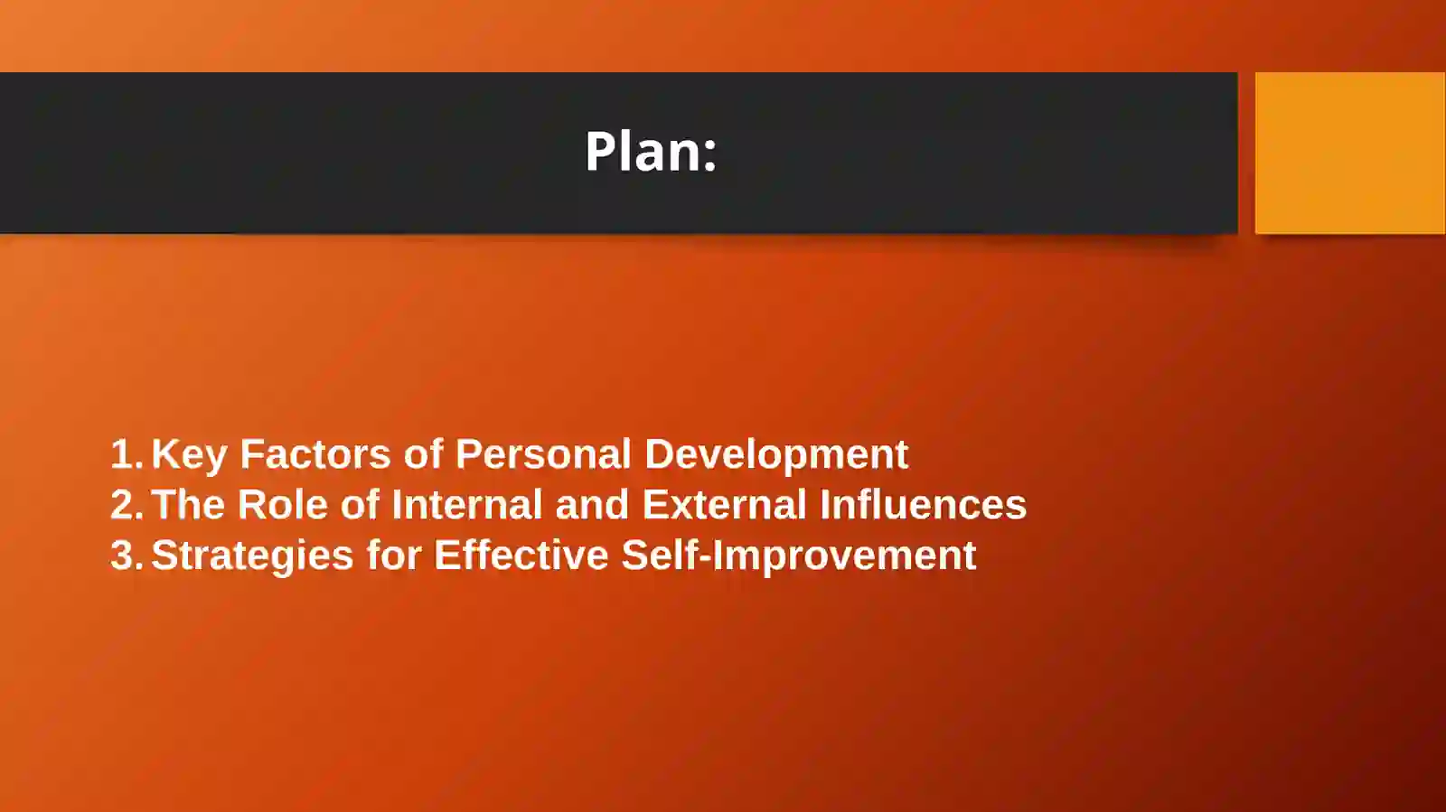 The main factors of personal development 2