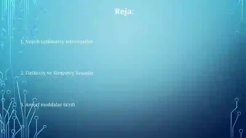Amorf moddalar 2