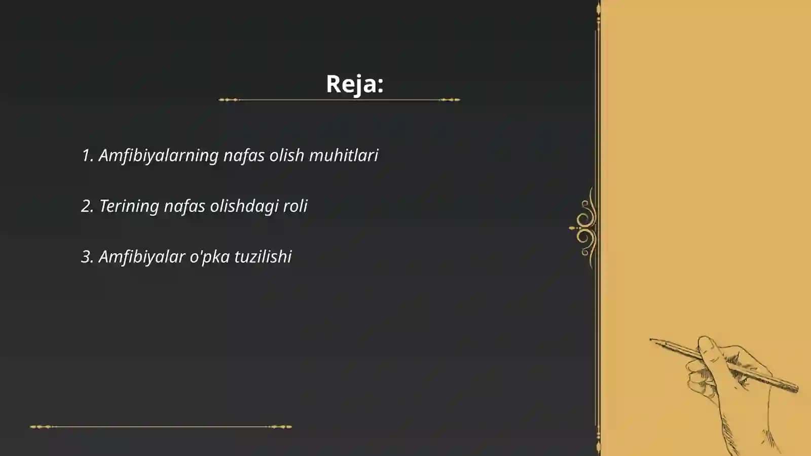 Amfibiyalarning nafas olish sistemasi 2