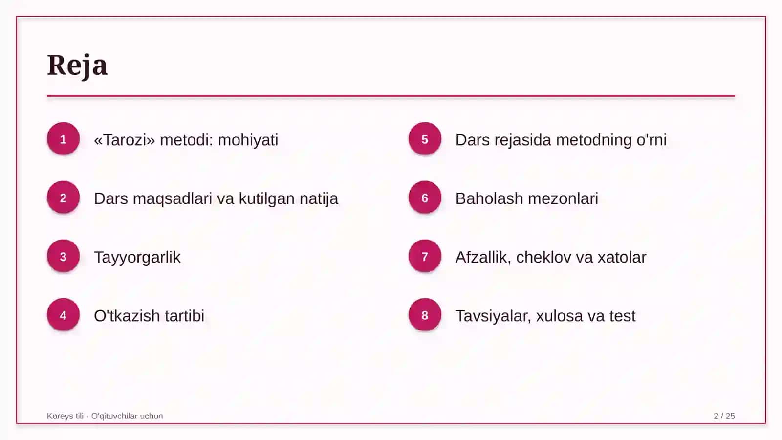 koreys tili darslarida tarozi metodidan foydalanish 6762 2