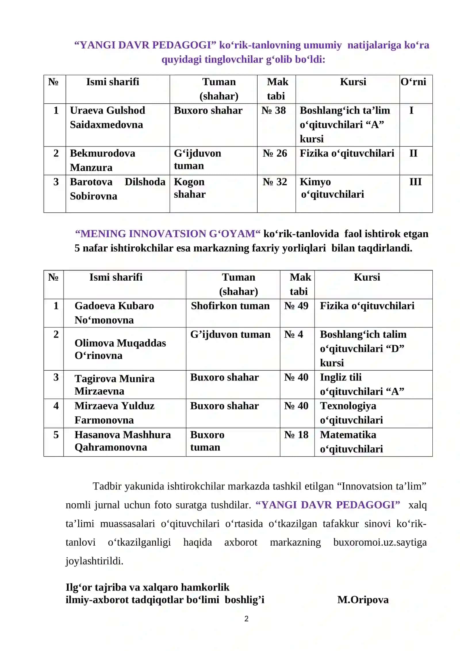 YANGI DAVR PEDAGOGI 2