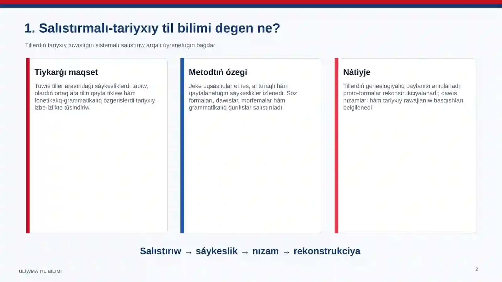 ULÍWMA TIL BILIMI 2
