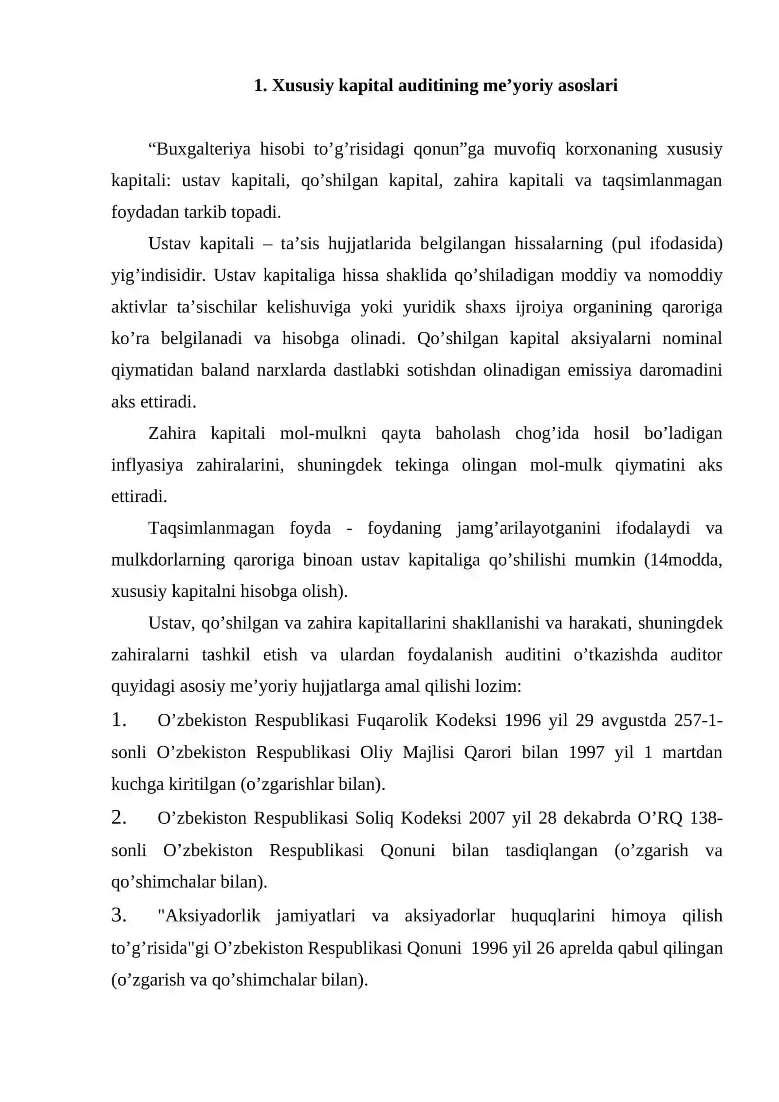 Xususiy kapital auditi 2