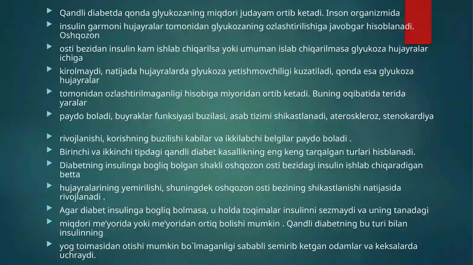 Qandli diabet va ochlikda ketonuriya va ketonemiya 2