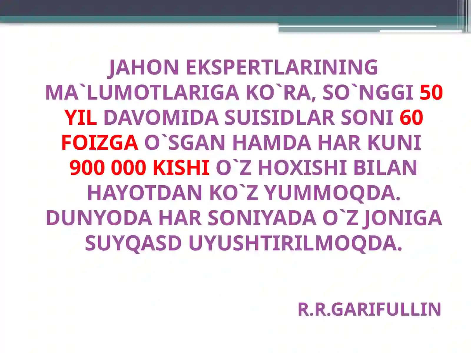 AUTOAGRESSIV XULQ-ATVOR PSIXOLOGIYASI 2