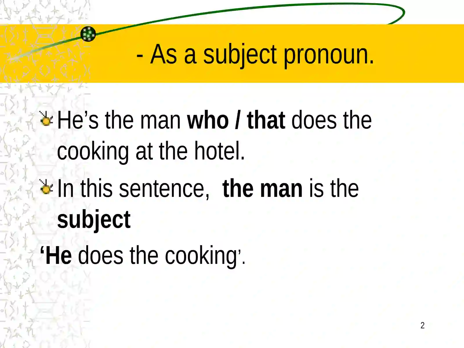 Defining relative clauses 2