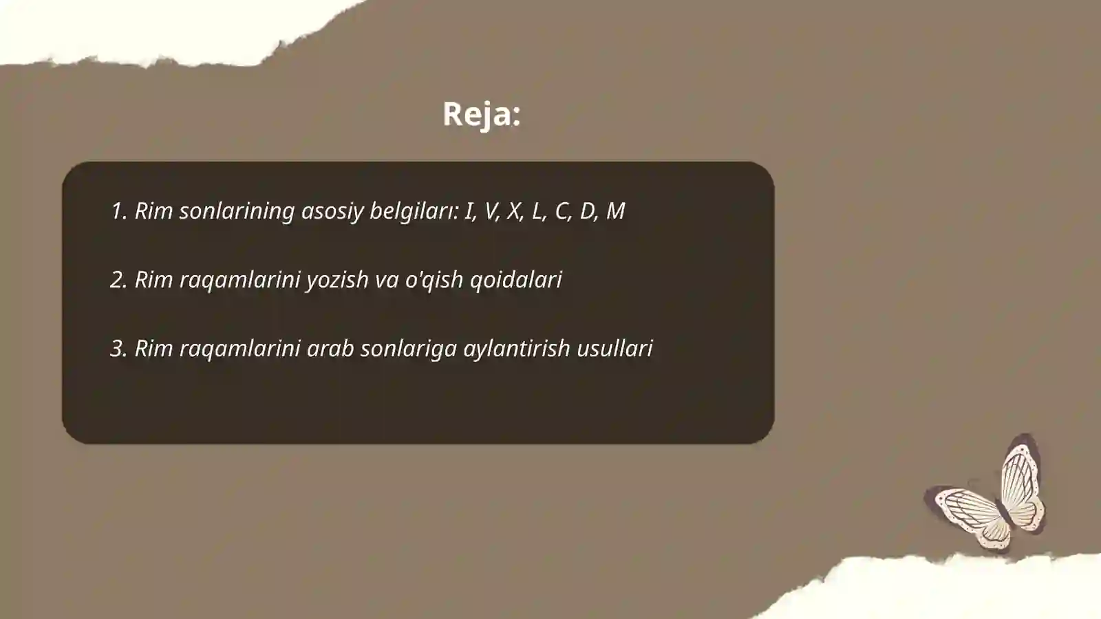 Rim sonlari. Rim kalendari 2