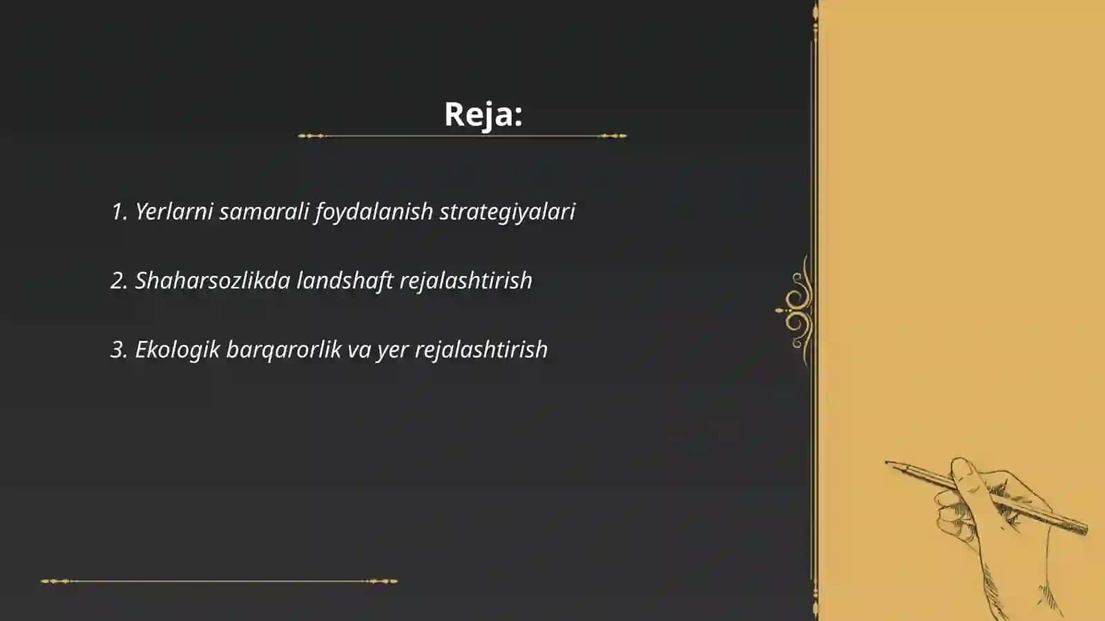 Yerlardan oqilona foydalanish uchun landshaft yerlarini rejalashtirish 2