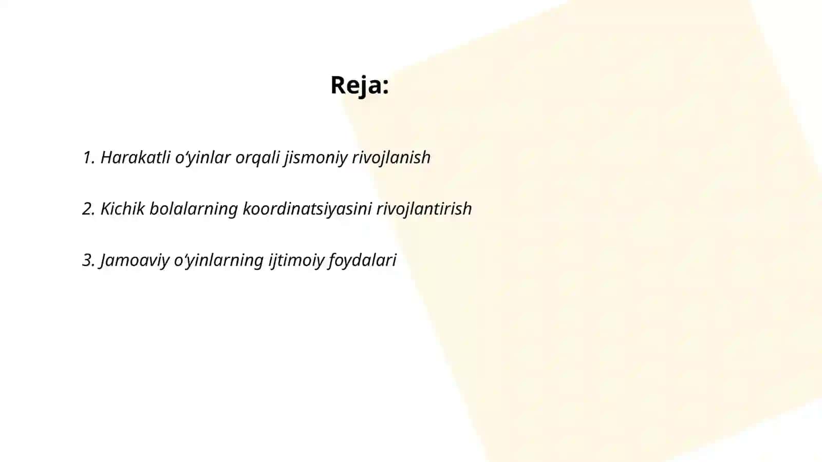 Harakatli oʻyinlar 2