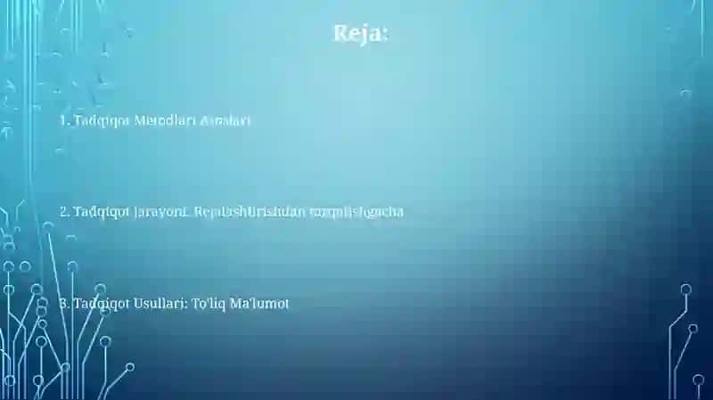 Tadqiqot metodologiyasi va metodikasi 2