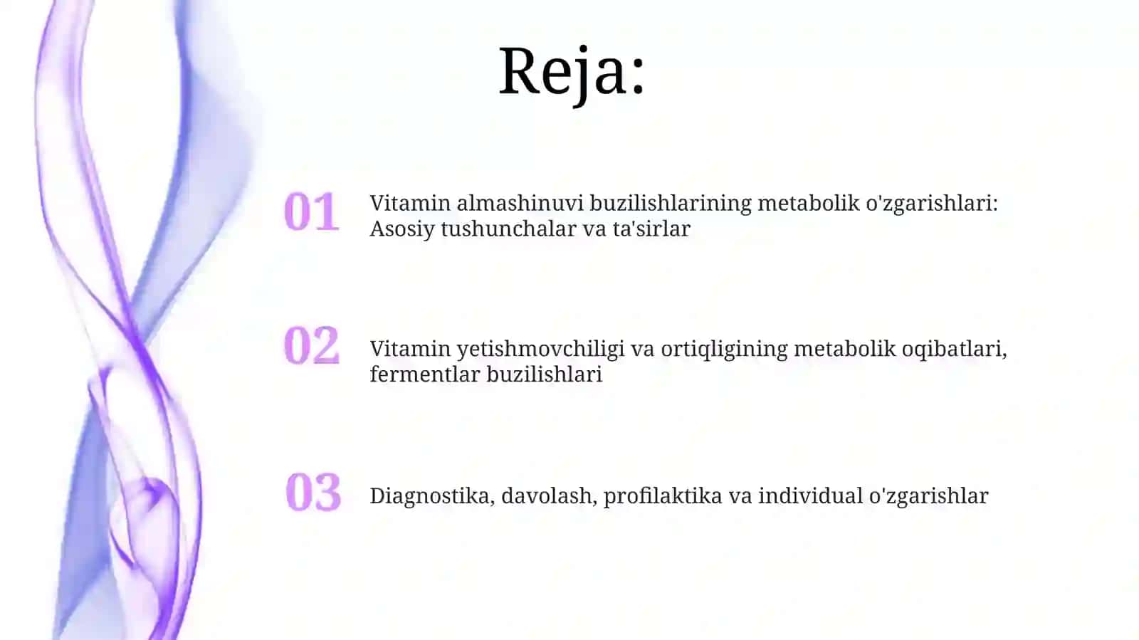 Vitaminlar almashuvi buzilishi uchun xos bolgan metobolik o'zgarishlar 2