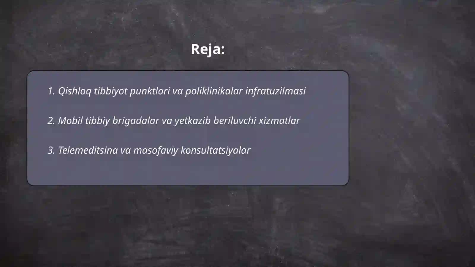 Qishloq tibbiyot punktlari va poliklinikalar 2