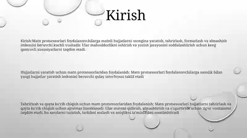 Matn protsessorlari 2